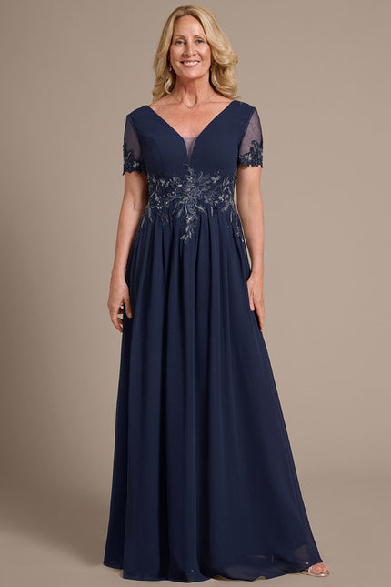 Robe Cérémonie Élégante Appliquée