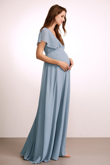 Robe Cérémonie Fluide Maternité - gallery 1