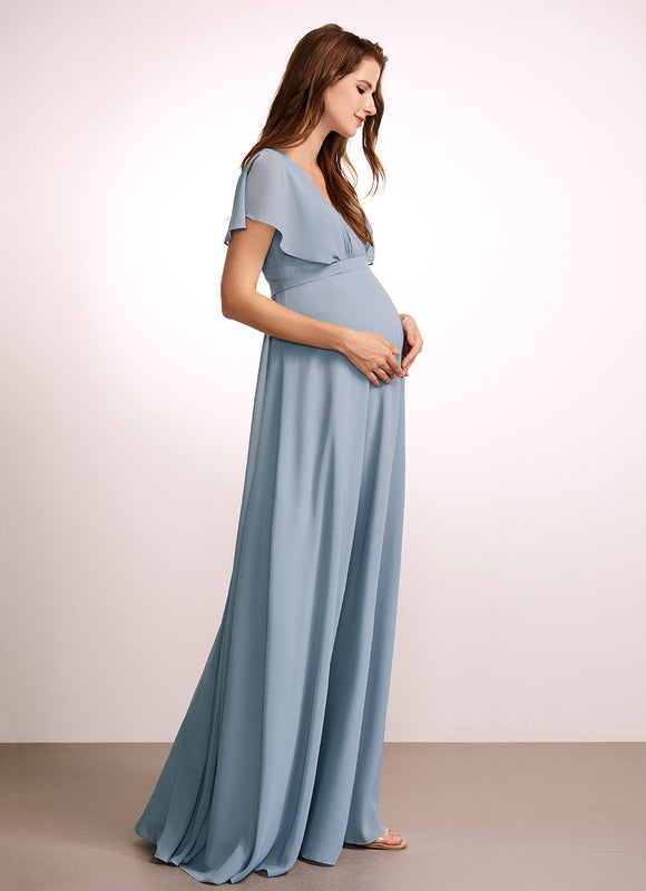 Robe Cérémonie Fluide Maternité - gallery 1