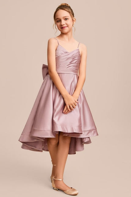 Robe Cérémonie Satinée Lueur Enfantine - gallery 4