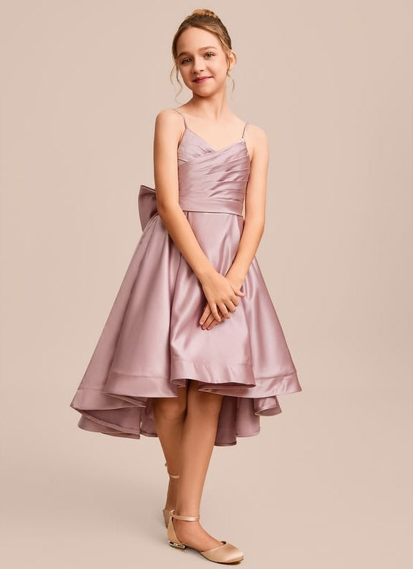 Robe Cérémonie Satinée Lueur Enfantine - gallery 4