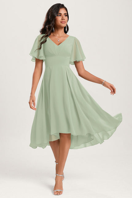 Robe Cérémonie Fluide Marine Élégante