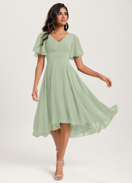 Robe Cérémonie Fluide Marine Élégante