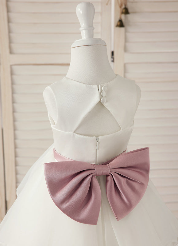 Robe Cérémonie Satinée Éthérée - gallery 2