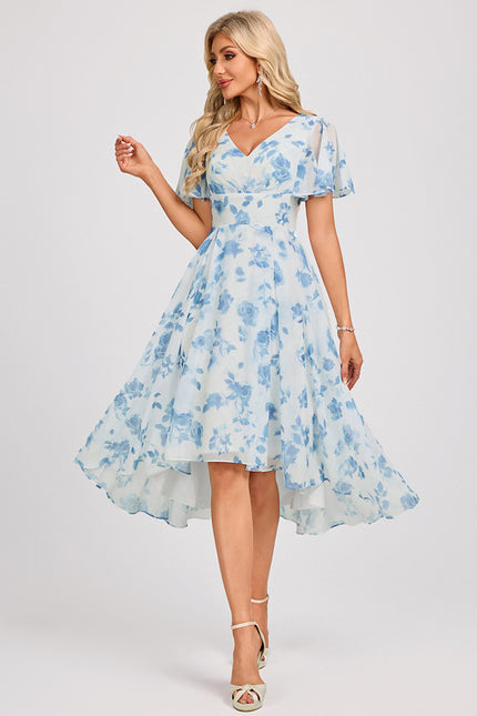 Robe Cérémonie Fluide Marine Élégante - gallery 2