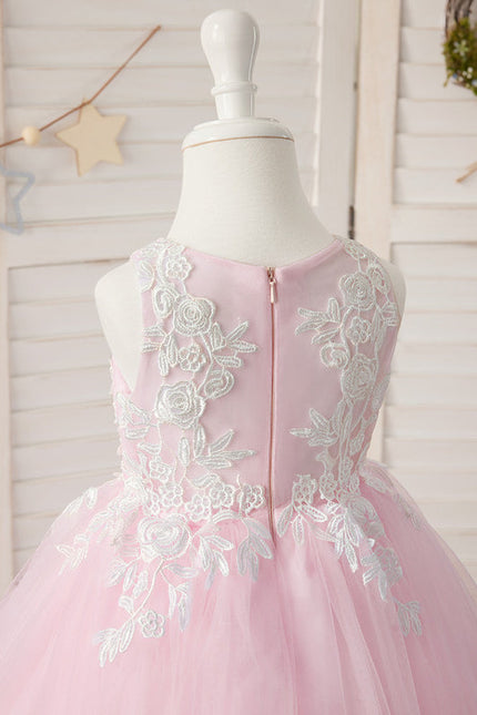 Robe Longue Ceremonie Rose Pale - gallery 3