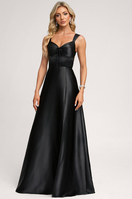 Robe Cérémonie Satin Rose Pâle - gallery 2