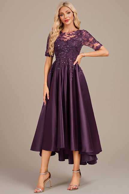 Robe Cérémonie Violette Élégante - gallery 3