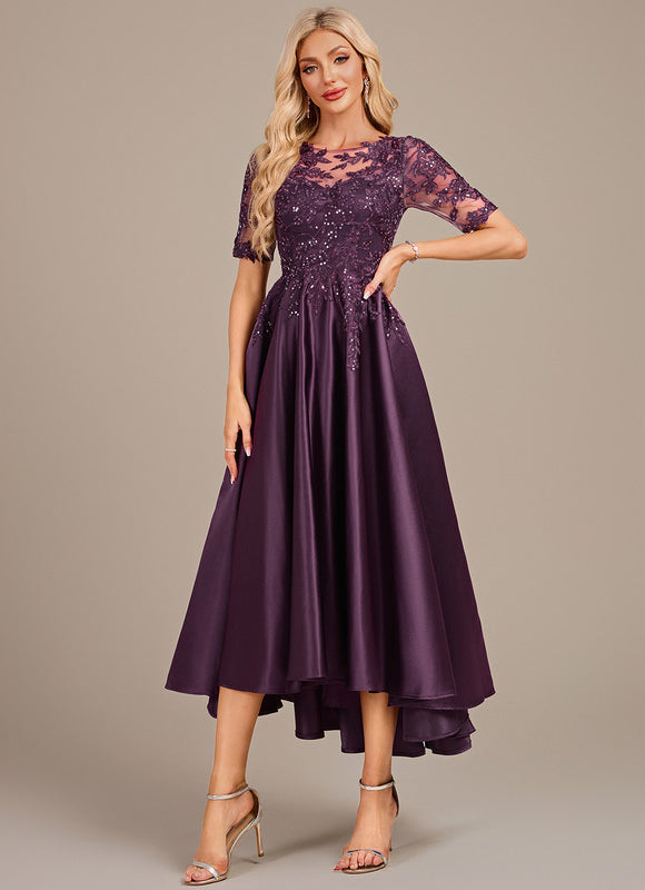 Robe Cérémonie Violette Élégante - gallery 3