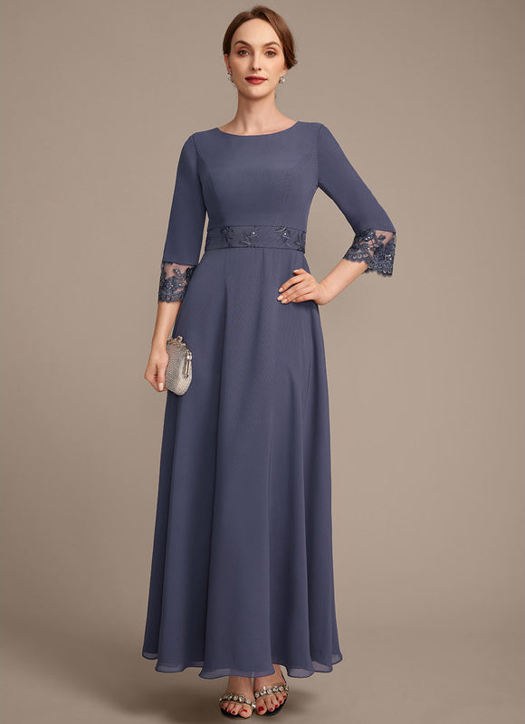 Robe Cérémonie Longue Élégante Bleu