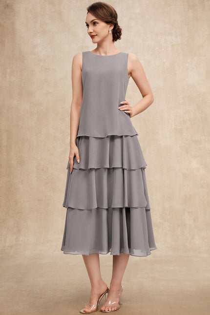 Robe Cérémonie Gris Flottant - gallery 5