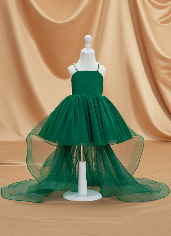 Robe Cérémonie Tulle Vert Émeraude - gallery 2