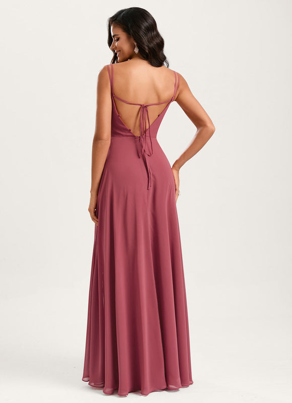 Robe Cérémonie Longue Volants Rose - gallery 9