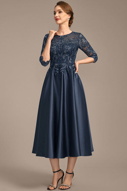 Robe Cérémonie Mère Élégante Satin - gallery 4