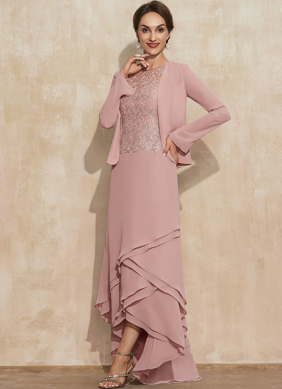 Robe Cérémonie Dentelle Rose - gallery 1