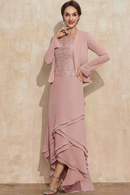 Robe Cérémonie Dentelle Rose - gallery 1