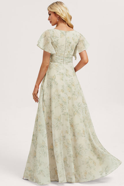 Robe Cérémonie Longue Volants Rose - gallery 4