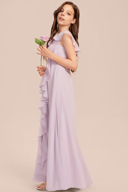 Robe Cérémonie Mousseline Bleu Pastel - gallery 6