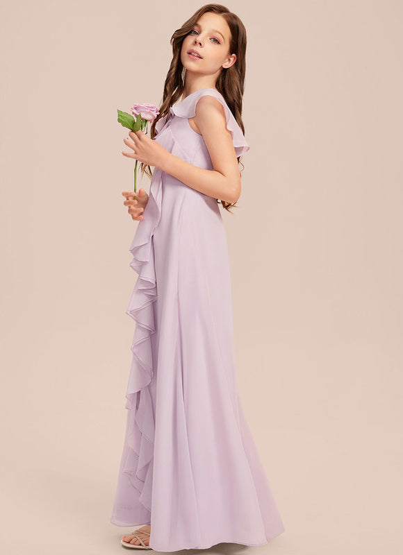 Robe Cérémonie Mousseline Bleu Pastel - gallery 6