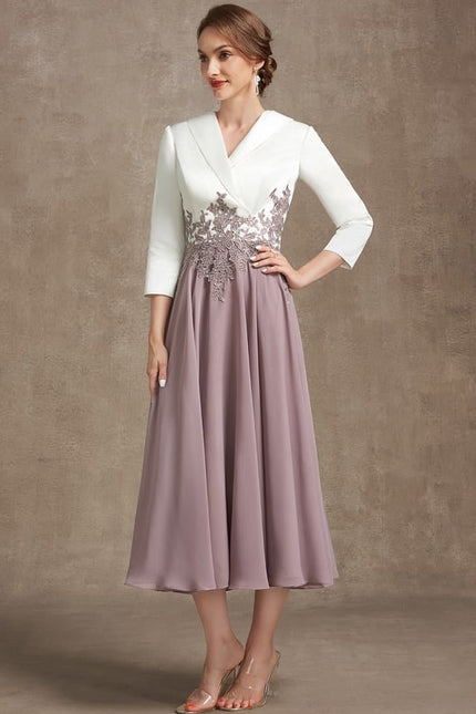 Robe Cérémonie Midi Satinée - gallery 3