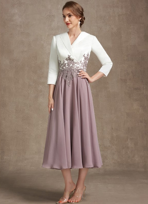 Robe Cérémonie Midi Satinée - gallery 3