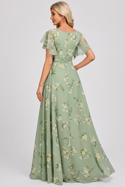 Robe Cérémonie Longue Volants Rose - gallery 5