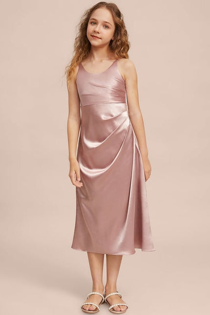Robe Cérémonie Satinée Junior - gallery 4