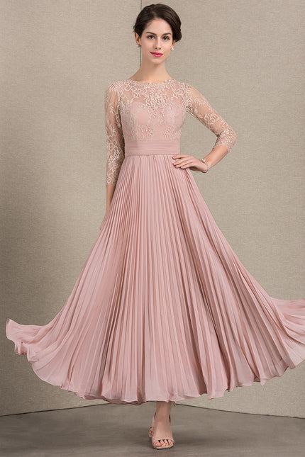 Robe Cérémonie Dentelle Plissée - gallery 1
