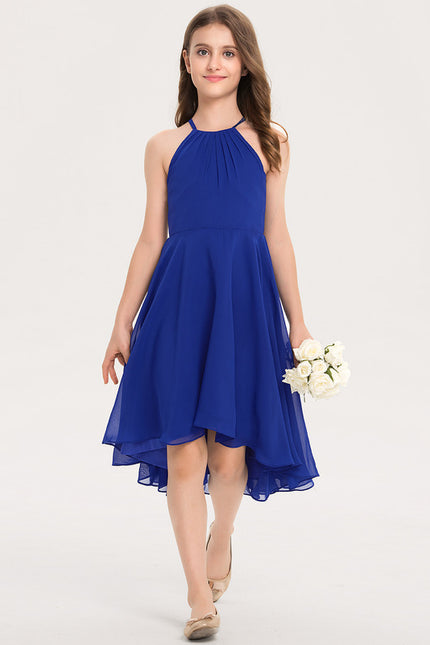 Robe Cérémonie Asymétrique Azur