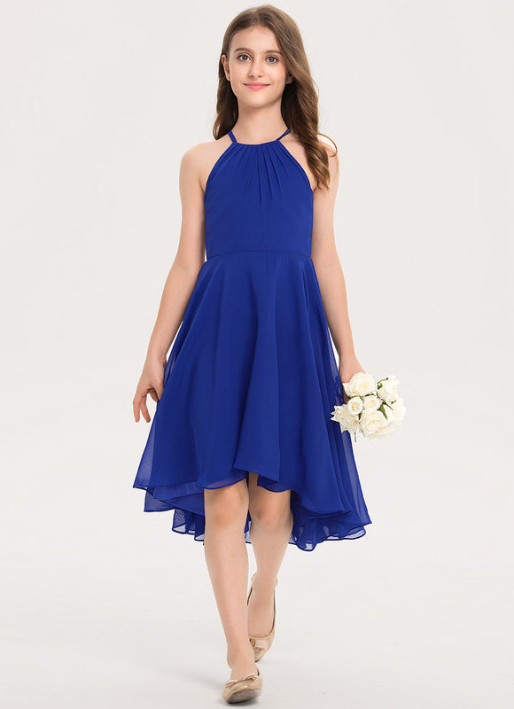 Robe Cérémonie Asymétrique Azur