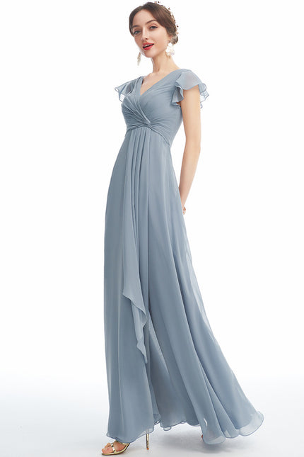 Robe Cérémonie Longue Volants Rose - gallery 3