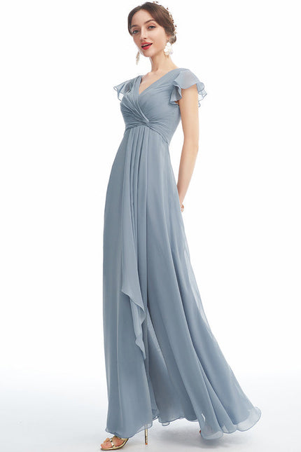 Robe Cérémonie Longue Volants Rose - gallery 3