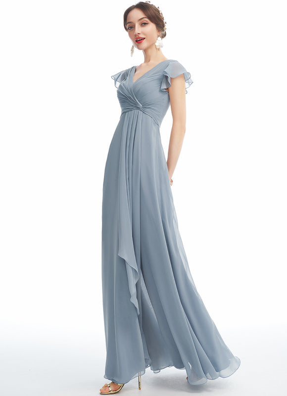 Robe Cérémonie Longue Volants Rose - gallery 3