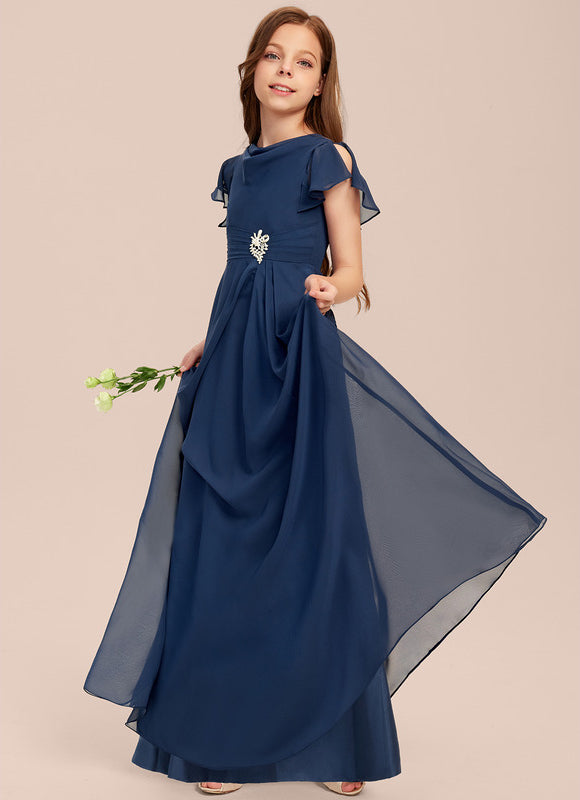 Robe Cérémonie Bleue Chic - gallery 7