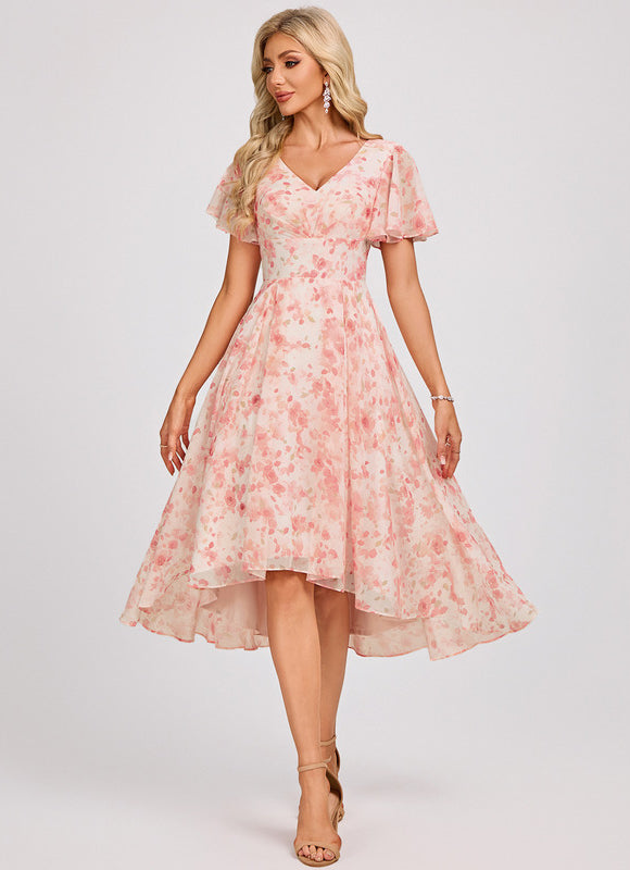 Robe Cérémonie Fluide Marine Élégante - gallery 2