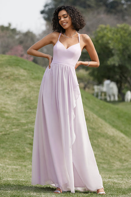 Robe Cérémonie Fluide Marine Élégante - gallery 8