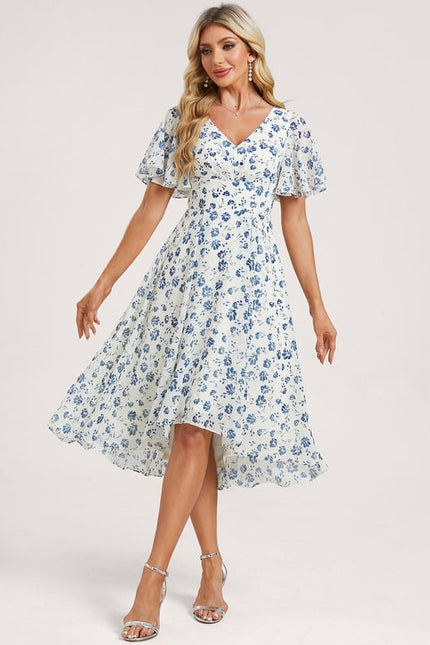 Robe Cérémonie Fluide Marine Élégante - gallery 2