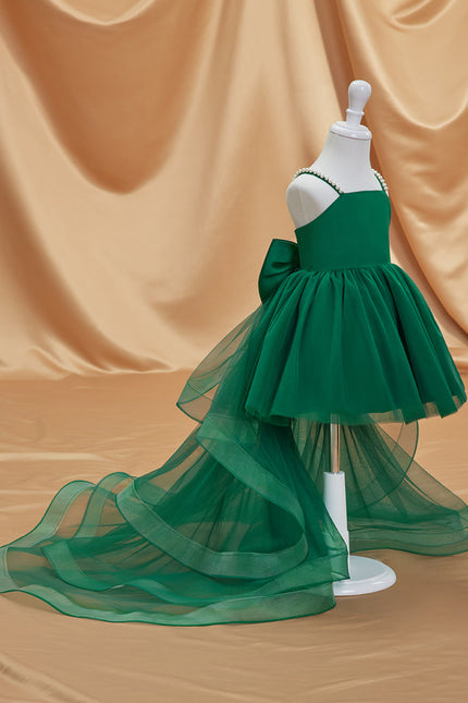 Robe Cérémonie Tulle Vert Émeraude - gallery 7