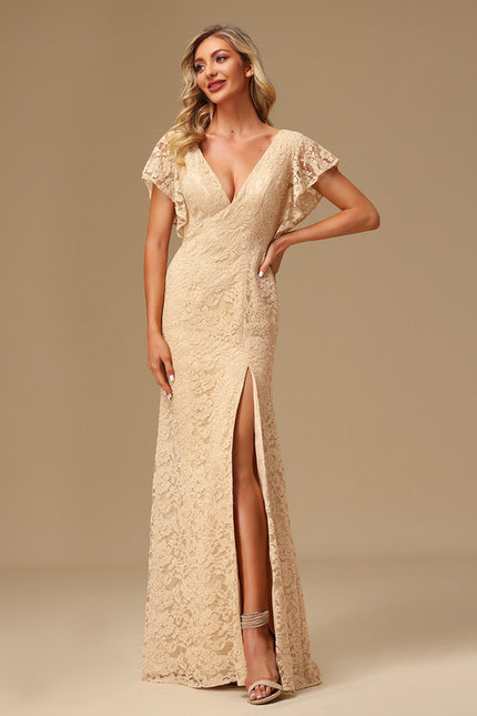 Robe Cérémonie Dentelle Lavande