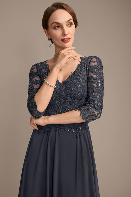 Robe Cérémonie Longue Bleu Royal - gallery 1