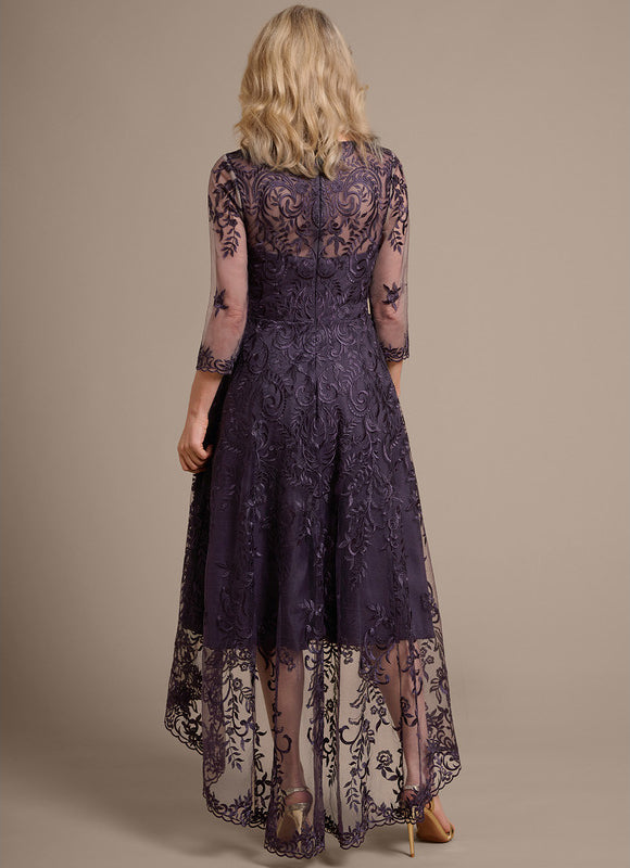 Robe Cérémonie Dentelle Violette - gallery 7