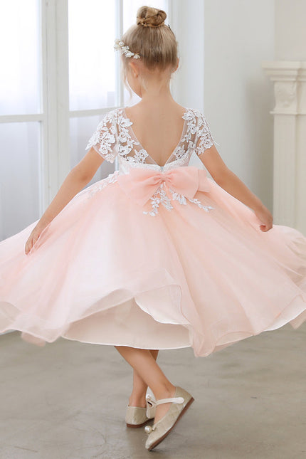 Robe Cérémonie Tulle Rose Pâle - gallery 2