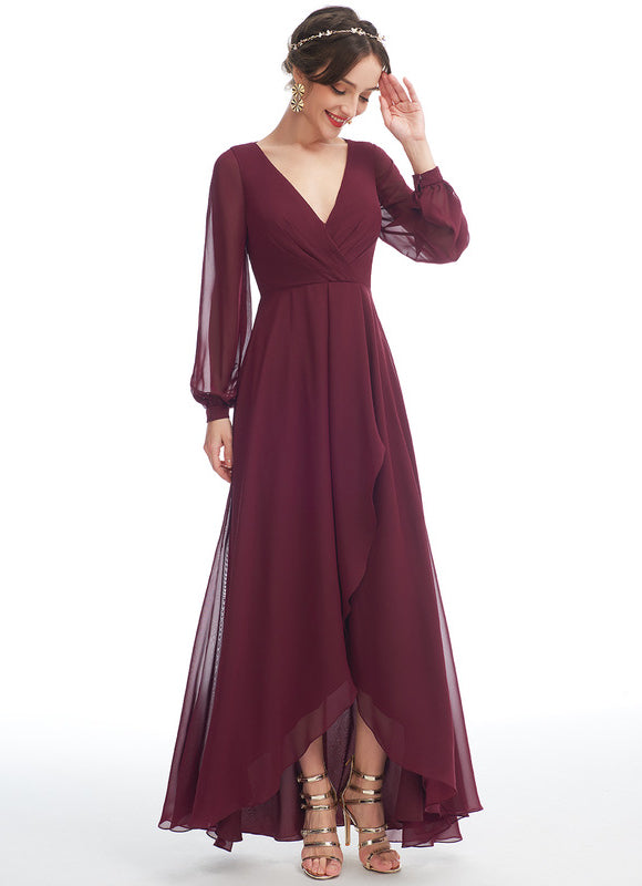 Robe Cérémonie Fluide Marine Élégante - gallery 3