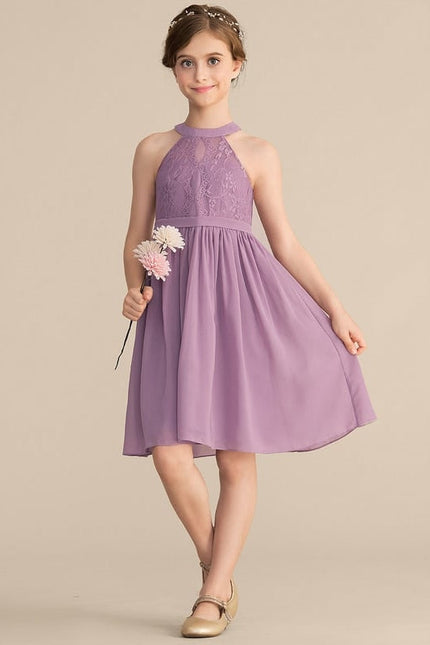 Robe Cérémonie Mousseline Fleurie