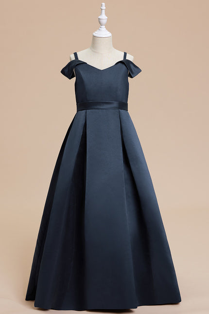 Robe Cérémonie Noir Satiné