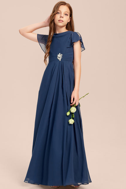Robe Cérémonie Bleue Chic - gallery 5