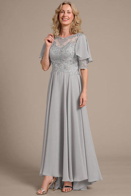 Robe Cérémonie Grise Délicate - gallery 4