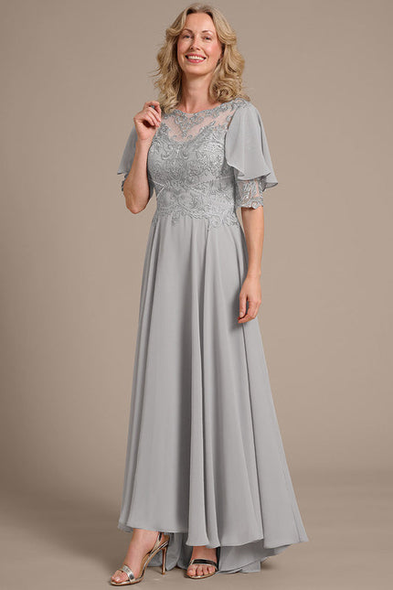 Robe Cérémonie Grise Délicate - gallery 4