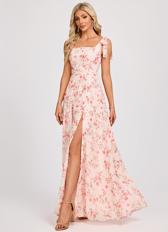 Robe Cérémonie Mousseline Verte - gallery 3