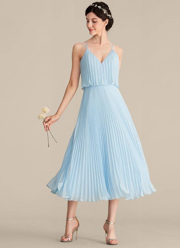 Robe Cérémonie Plissée Céleste - gallery 1